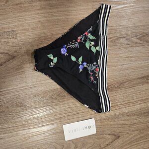 New With Tags - Athleta Women's Swimsuit Bottoms Tropical with Stripes